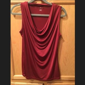 Worthington silky Burgundy Sleeveless Tank Blouse